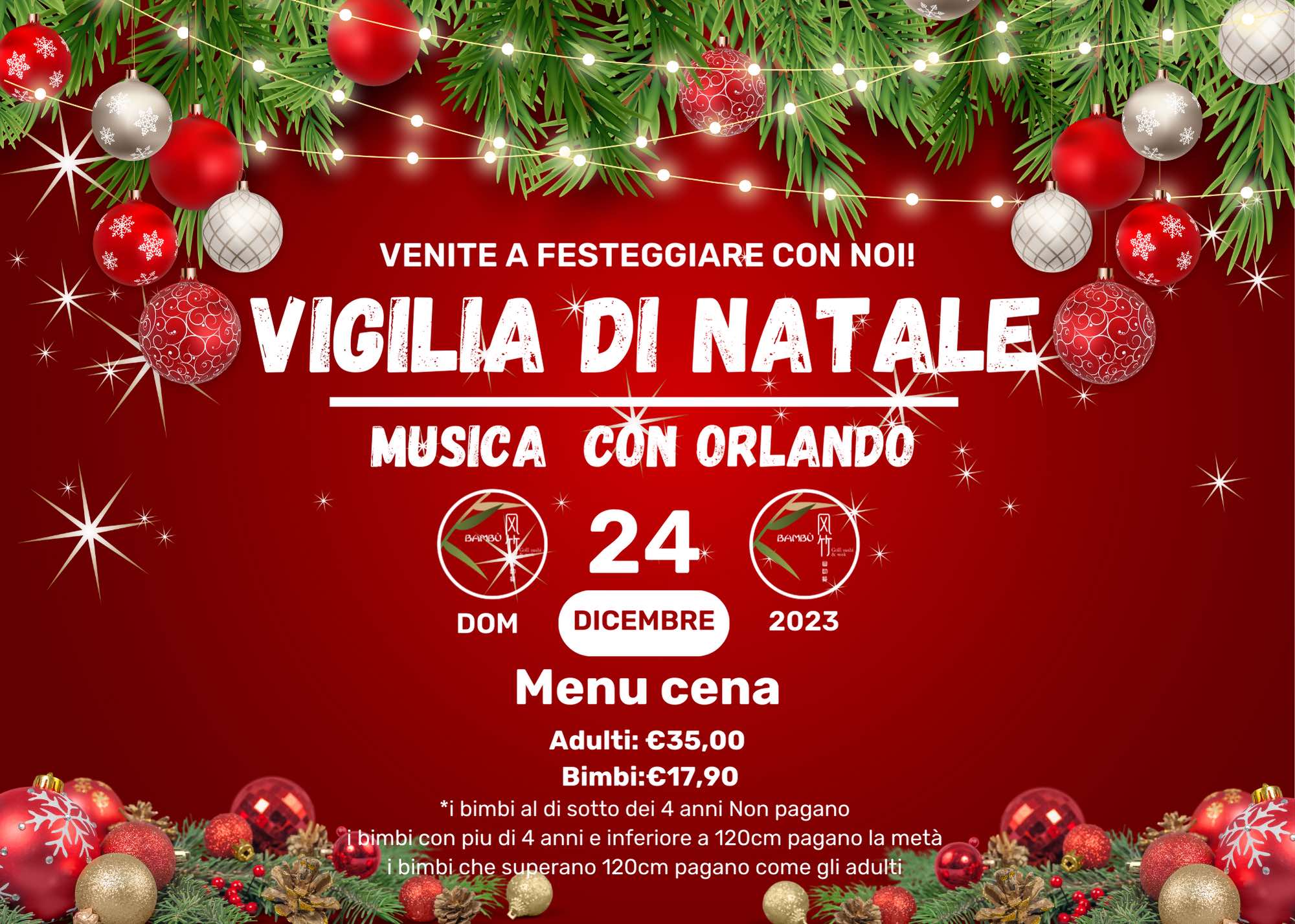 Red Minimalist Christmas Eve Dinner Party Invitation - 1 Red Minimalist Christmas Eve Dinner Party Invitation - 1